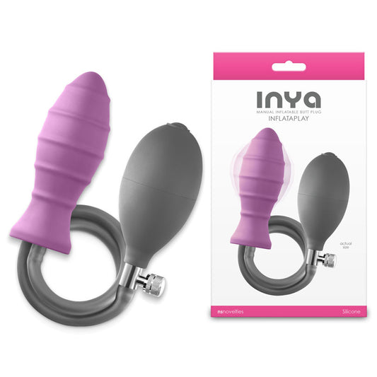 INYA InflataPlay - Pink 10.5 cm Inflatable Butt Plug