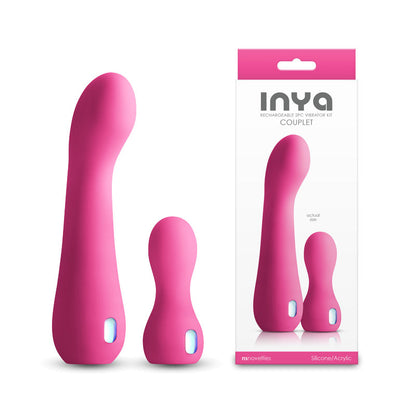INYA Couplet - Pink USB Rechargeable Vibrators - Set of 2 Sizes