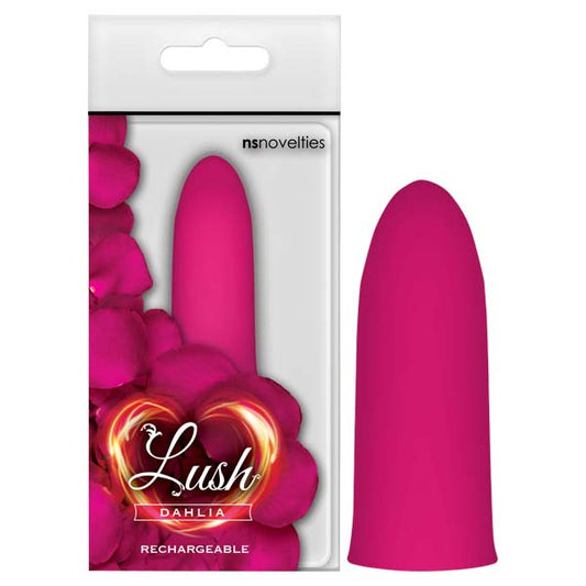 Lush Dahlia Pink 6.1 cm (2.4'') USB Rechargeable Bullet. Studio photo of the bullet on a white background.