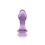 Crystal Gem - Purple - Purple 9 cm Glass Butt Plug - Image 4