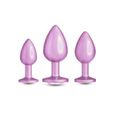 Rear Assets Trainer Kit - Iridescent Pink - Iridescent Pink Metallic Butt Plugs - Set of 3 Sizes - Image 3