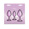 Rear Assets Trainer Kit - Iridescent Pink - Iridescent Pink Metallic Butt Plugs - Set of 3 Sizes