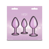 Rear Assets Trainer Kit - Iridescent Pink - Iridescent Pink Metallic Butt Plugs - Set of 3 Sizes - Image 4
