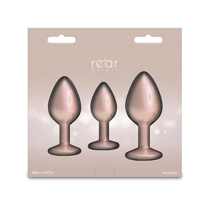 Rear Assets Trainer Kit - Iridescent Champagne Metallic Butt Plugs