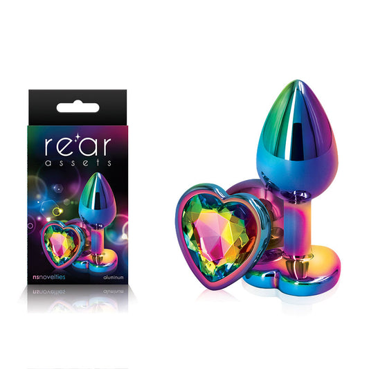 Rear Assets Multi Coloured Heart - Multi Coloured Small Metal