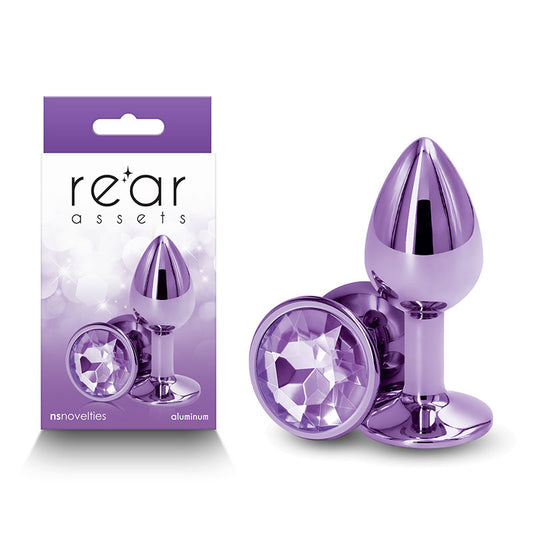 Rear Assets - Small - Purple 7.1 cm Small Metal Butt Plug