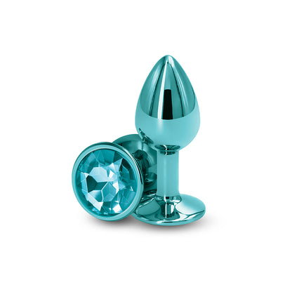 Rear Assets - Small - Teal 7.1 cm Small Metal Butt Plug