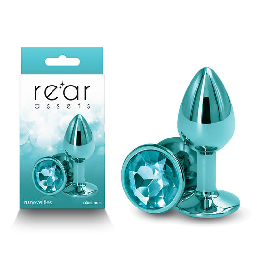 Rear Assets - Small - Teal 7.1 cm Small Metal Butt Plug