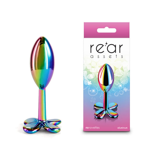 Rear Assets Clover - Multicolour - Multicoloured Metallic Butt Plug