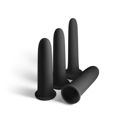 Renegade Gliders - Black Anal Dilators - Set of 4