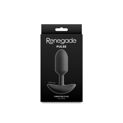 Renegade Pulse - Black 11 cm USB Rechargeable Vibrating Butt Plug