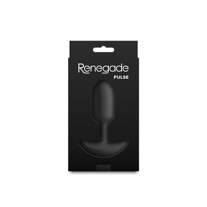 Renegade Pulse - Black 11 cm USB Rechargeable Vibrating Butt Plug