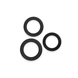 Renegade 3pc Slim Rings - Black - Black Cock Rings - Set of 3 Sizes - Image 3