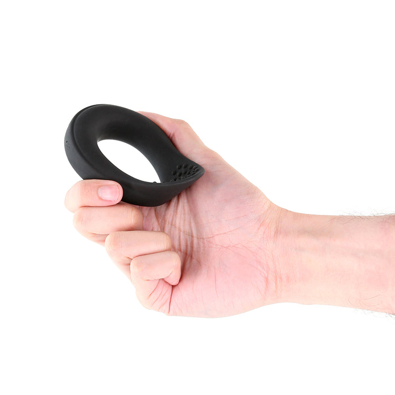 Renegade Slider - Black USB Rechargeable Vibrating Cock Ring