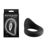 Renegade Slider - Black - Black USB Rechargeable Vibrating Cock Ring - Image 1
