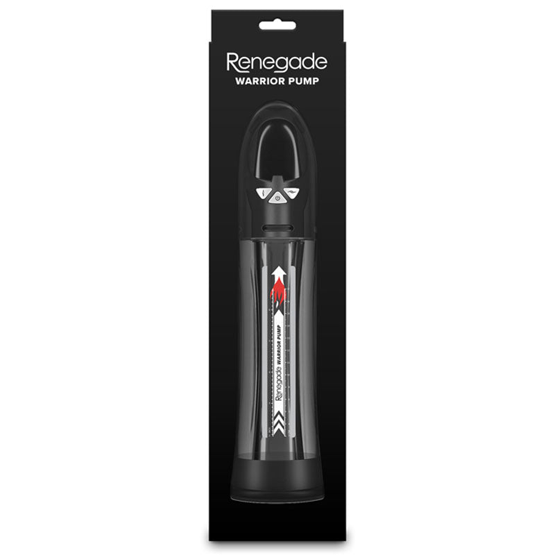 Renegade Warrior Pump - Black/Clear Waterproof Automatic Penis Pump