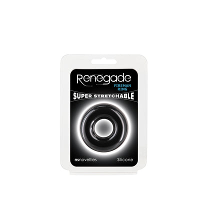 Renegade Fireman Ring - Medium - Black Medium Cock Ring