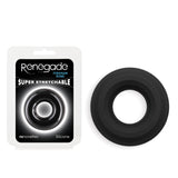 Renegade Fireman Ring - Medium - Black - Black Medium Cock Ring - Image 1