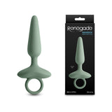 Renegade Maverick - Sage - Green 15 cm USB Rechargeable Vibrating Butt Plug - Image 1