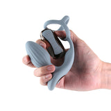 Renegade Pinnacle - Grey - Grey USB Rechargeable Vibrating Butt Plug with Cock Ring - Image 2