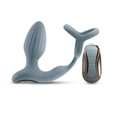 Renegade Pinnacle - Grey - Grey USB Rechargeable Vibrating Butt Plug with Cock Ring - Image 3