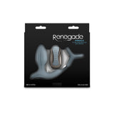 Renegade Pinnacle - Grey - Grey USB Rechargeable Vibrating Butt Plug with Cock Ring - Image 4