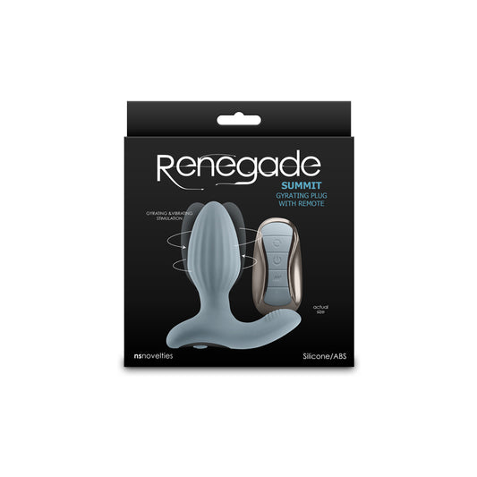 Renegade Summit 10.2 cm USB Rechargeable Vibrating Butt Plug with Remote