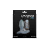 Renegade Summit - Grey - Grey 10.2 cm USB Rechargeable Vibrating Butt Plug with Remote - Image 4