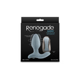 Renegade Summit - Grey - Grey 10.2 cm USB Rechargeable Vibrating Butt Plug with Remote - Image 1