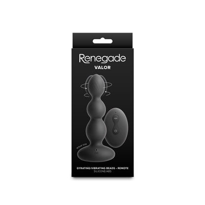 Renegade Valor - Black 13.7 cm Vibrating Anal Beads