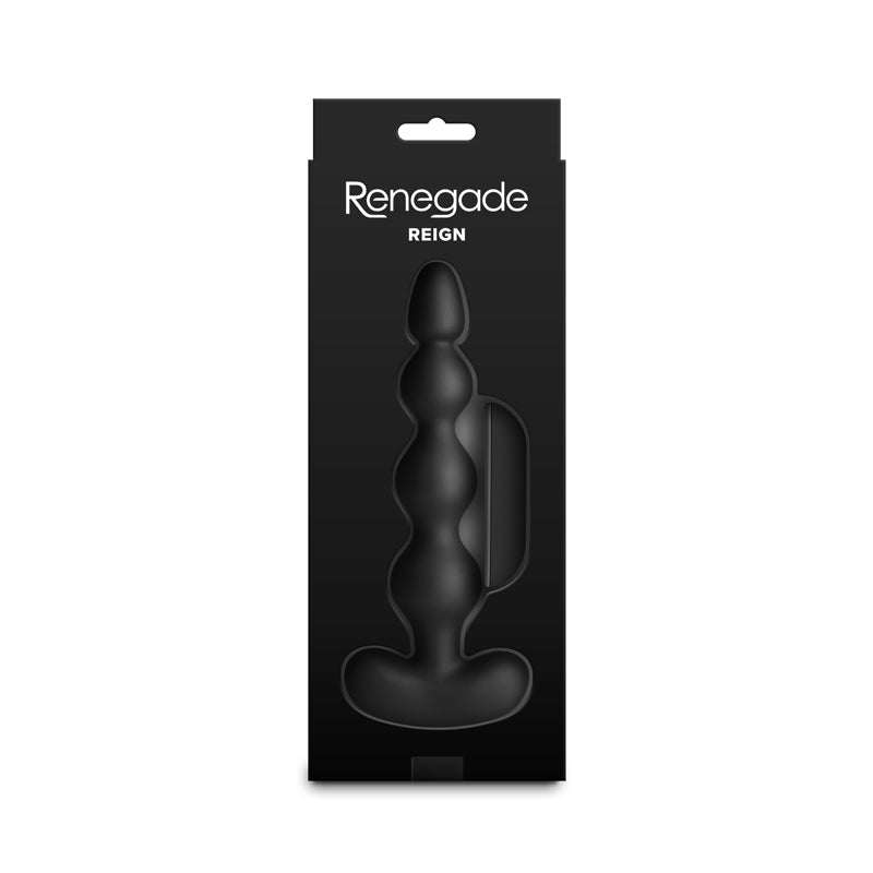 Renegade Reign - Black 17.9 cm Vibrating Anal Beads