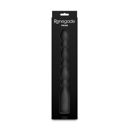 Renegade Prime - Black 28.8 cm USB Rechargeable Vibrating Anal Beads