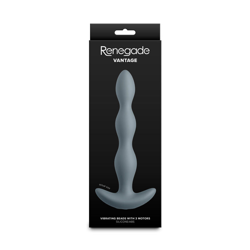 Renegade Vantage - Grey 20.6 cm USB Rechargeable Vibrating Anal Beads