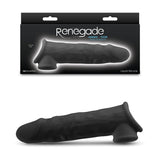 Renegade Annex - Thin - Black - Black 19.4 cm Penis Extender Sleeve - Image 1