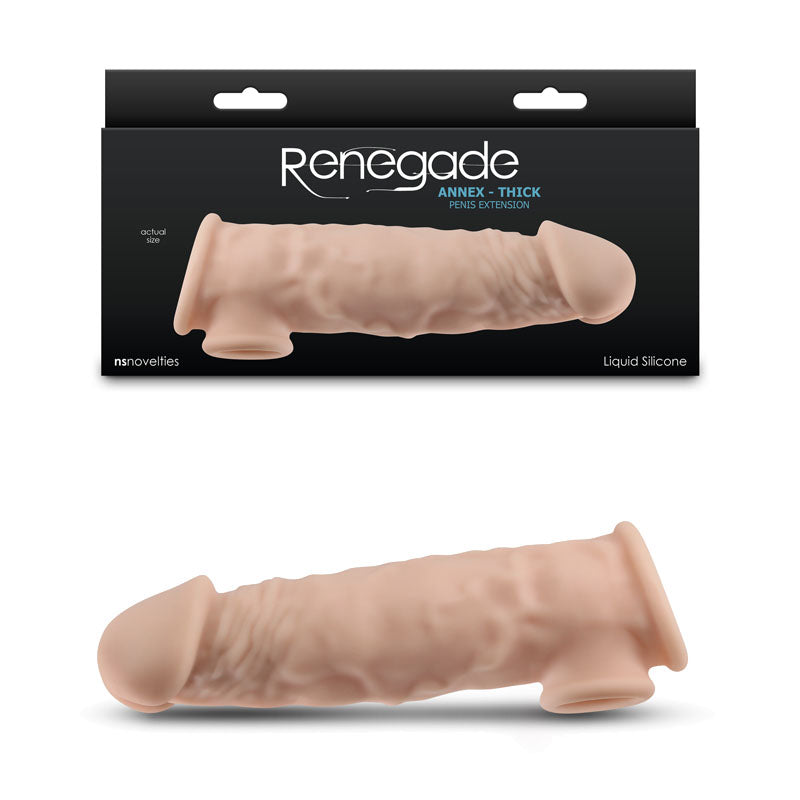 Renegade Annex - Thick - Flesh - Flesh 18.6 cm Penis Extender Sleeve