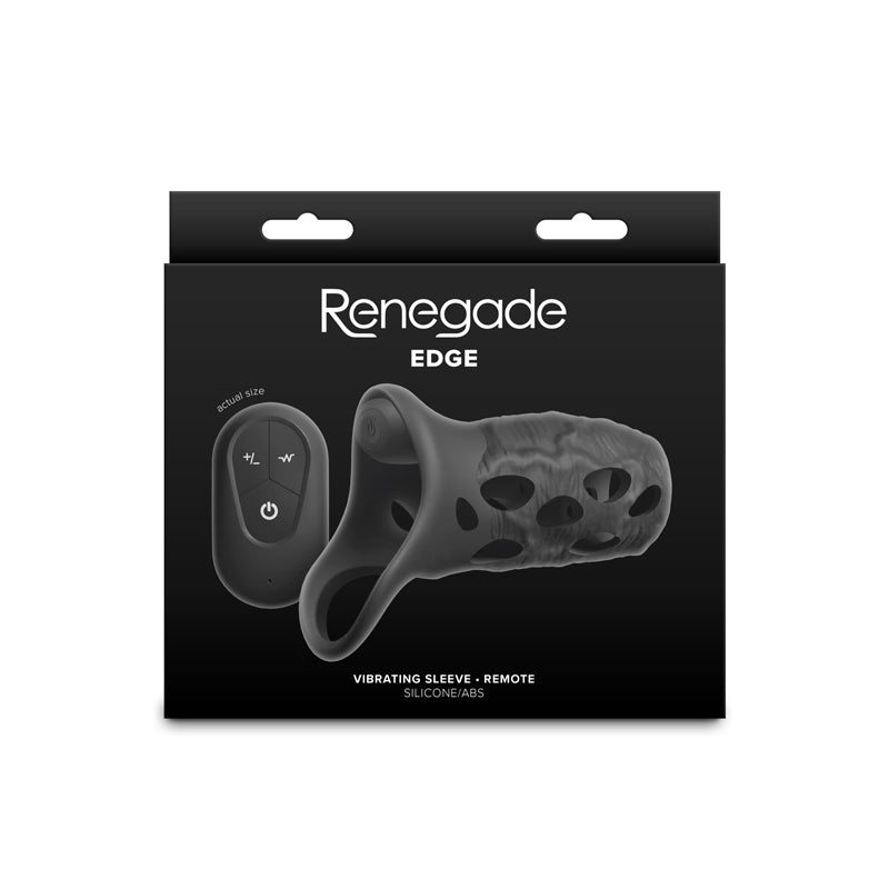 Renegade Edge - Black Vibrating Penis Sleeve