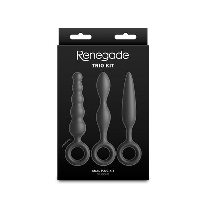Renegade Trio Kit - Black Butt Plugs - Set of 3