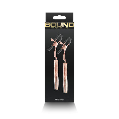Bound Nipple Clamps - D2 - Rose Gold Nipple Clamps - Set of 2