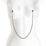 Bound Nipple Clamps - DC3 - Gunmetal - Gunmetal Nipple Clamps with Chain - Image 2