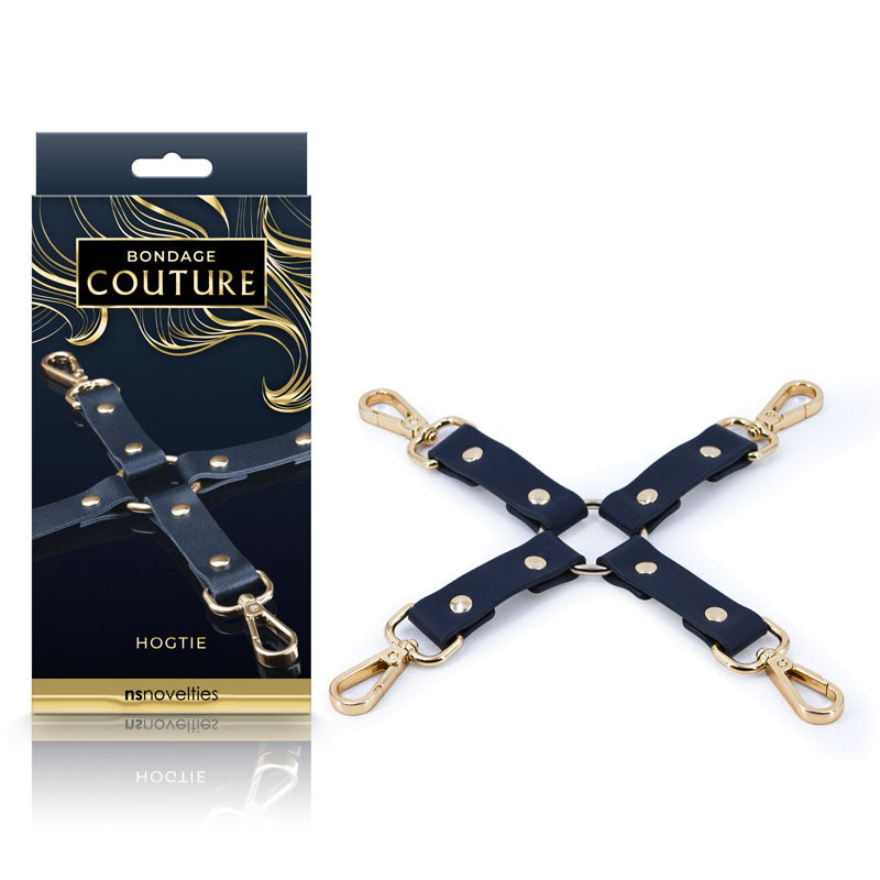 Bondage Couture Hog Tie - Blue Hog Tie Restraint (No Cuffs Included)