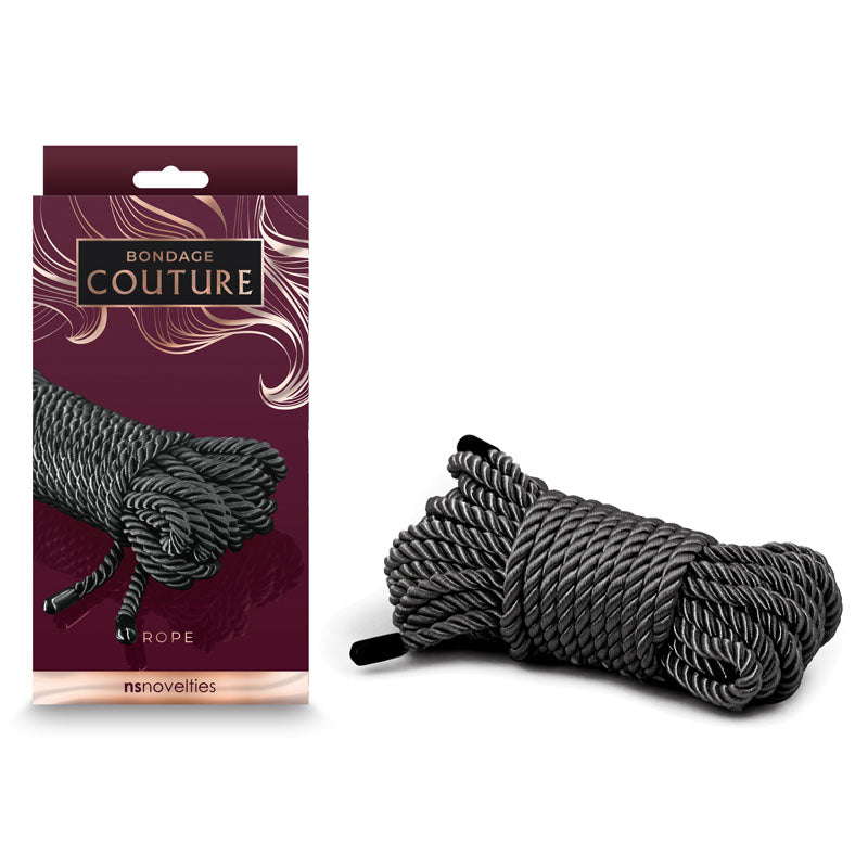 Bondage Couture Rope - Black Bondage Rope - 7.6 metre