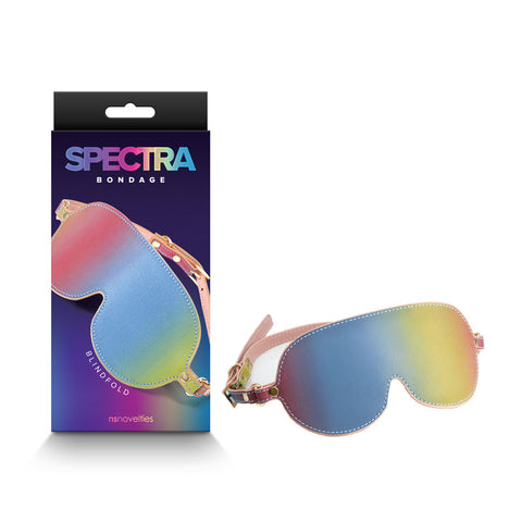 Spectra Bondage Blindfold - Rainbow - Rainbow Eye Restraint - Image 1