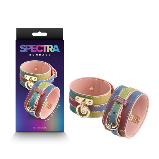 Spectra Bondage Ankle Cuffs - Rainbow Restraints