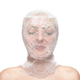 Fetish & Fashion - Lace Hood - White - White Hood - Image 2