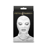 Fetish & Fashion - Eyes & Mouth Hood - White - White Hood - Image 1