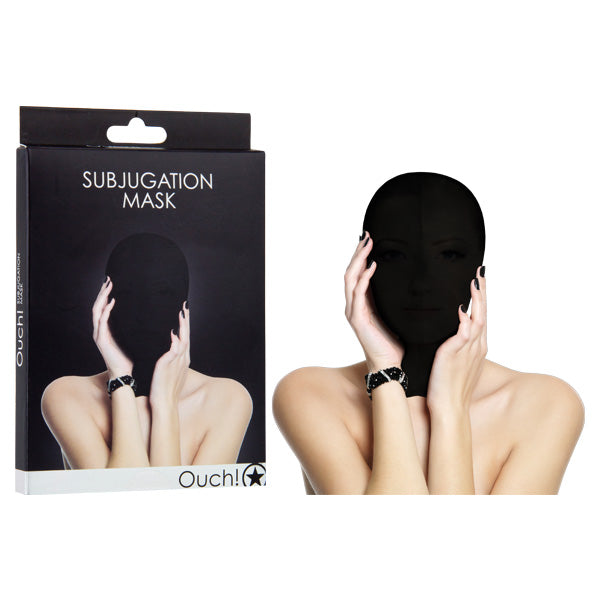 Ouch Subjugation Mask - Black Hood Mask - Image 1