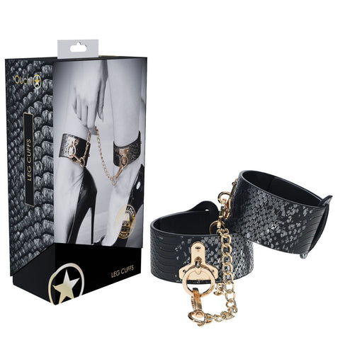 OUCH! Florence Collection - Leg Cuffs - Black Restraints - Image 1