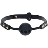 OUCH! Florence Collection - Silicone Ball Gag - Black Breathable Mouth Restraint - Image 2