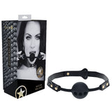 OUCH! Florence Collection - Silicone Ball Gag - Black Breathable Mouth Restraint - Image 1