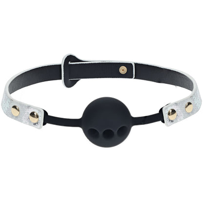 OUCH! Florence Collection - Silicone Ball Gag - White Breathable Mouth